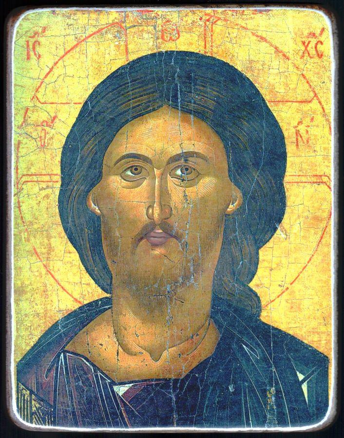 Православная икона Христос Оплечный