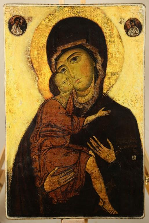 Ikone Gottesmutter von Belozersk 23.0x35.0x2.0cm 523490