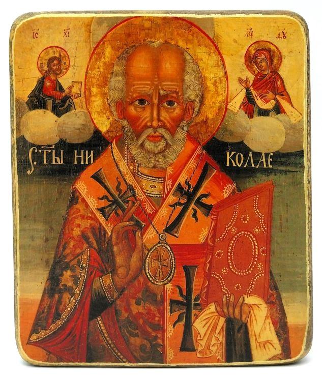 Ikone Nikolaus Wundertäter von Myra 14.0x17.0x1.0cm 523700