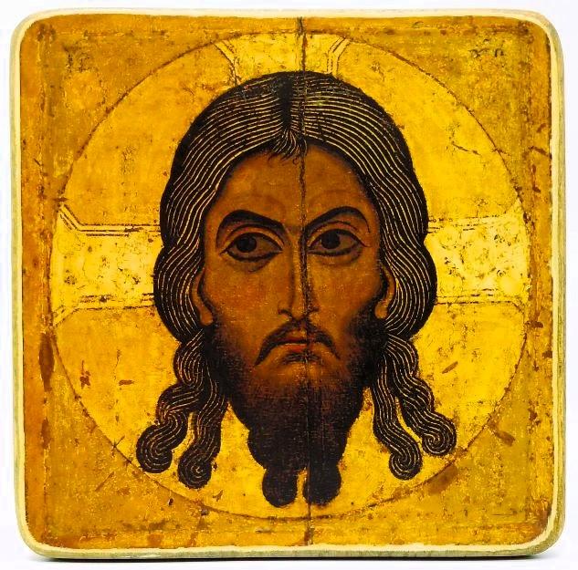 Orthodox Ikone "Christusbild von Edessa" 14.5x14.5x1.0cm 523558