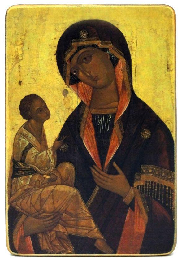 Ikone Gottesmutter "Von Jerusalem" 10.5x15.0x1.0cm 523621