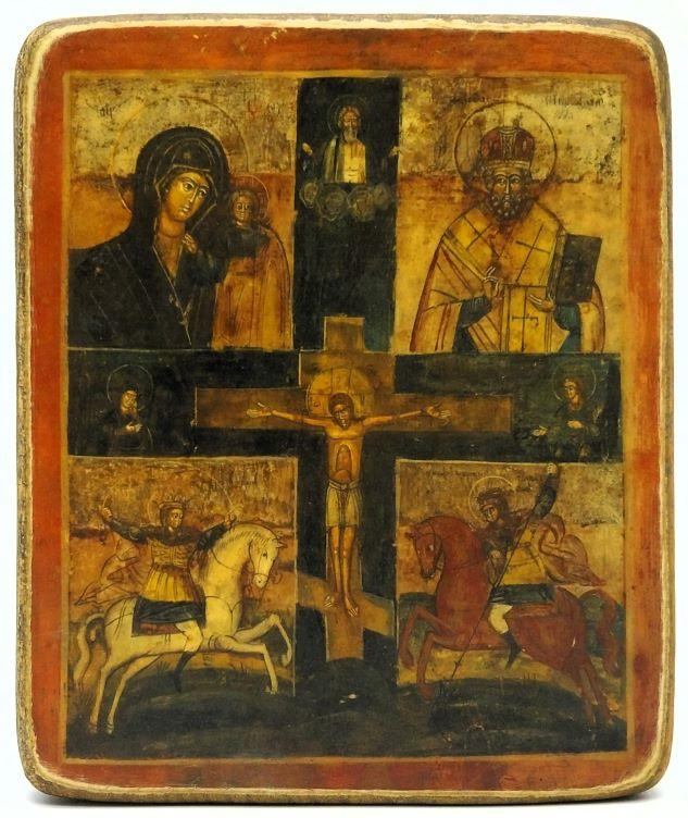 Ikone "Vierteilige" 10.5x11.0x1.0cm 523717