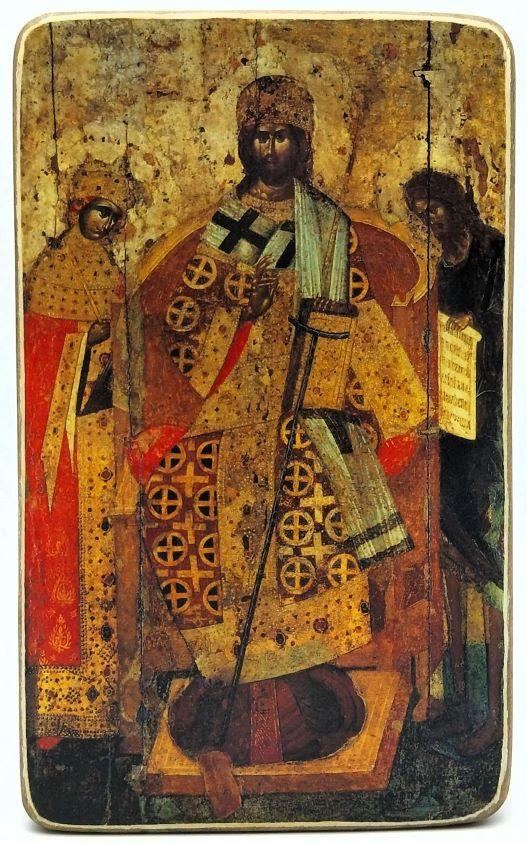 Ikone Jesus Christus Pantokrator 11.5x19.0x1.0cm 523461