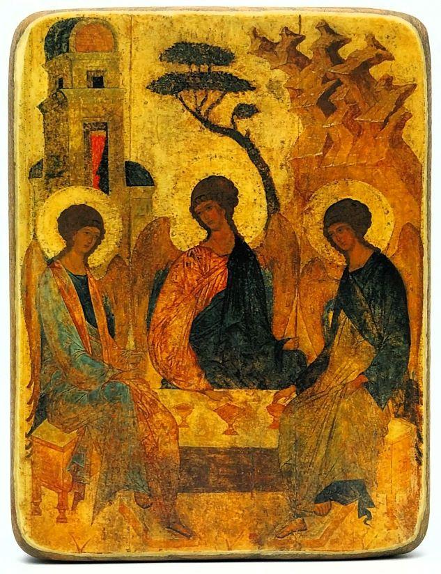 Ikone Heilige Dreifaltigkeit 9.5x12.0x1.0cm