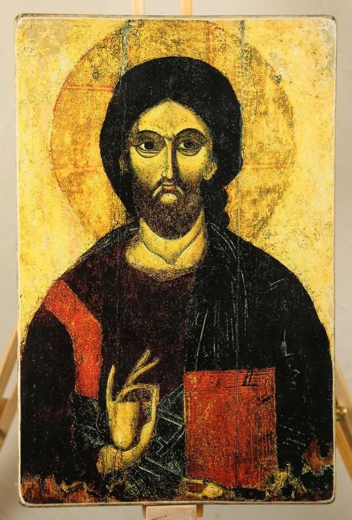 Ikone Jesus Christus Pantokrator 23.0x36.0x2.0cm 523465