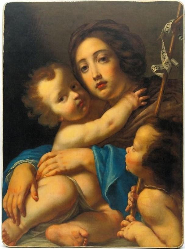 Madonna und Kind mit Johannes dem Täufer 23.0х30.0х2.0cm 523471