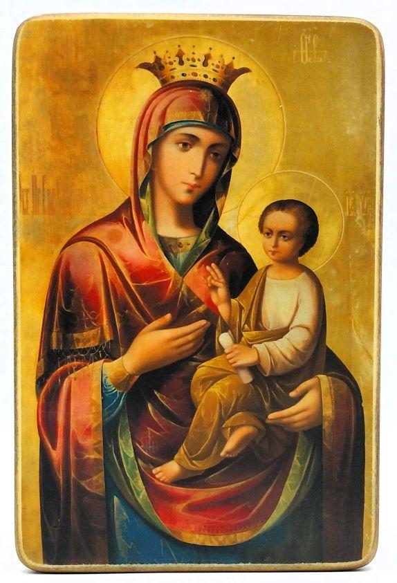 Ikone Gottesmutter "Gorgoepikoos" 9.5x14.0x1.0cm 523659